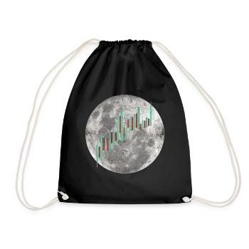 Crypto Trading Stock Chart Cot to the Moon - Sac de sport léger - noir - Devant