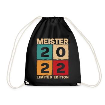 Meister 2022 Mechaniker Meistertitel Geschenk - Turnbeutel - Schwarz - Vorne