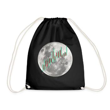 Crypto Trading Stock Chart Cot to the Moon - Sac de sport léger - noir - Devant
