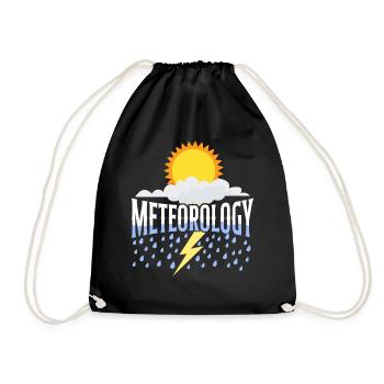 Meteorologist Weather Forecast - Drawstring Bag - black - Front