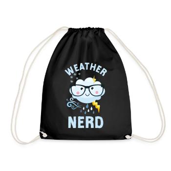 Meteorologist Weather Forecast - Drawstring Bag - black - Front