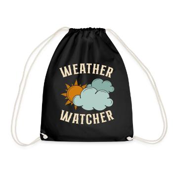 Meteorologist Weather Forecast - Drawstring Bag - black - Front