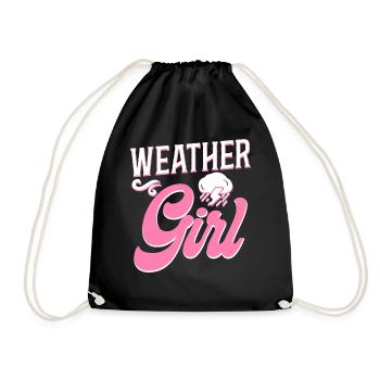 Meteorologist Weather Forecast - Drawstring Bag - black - Front