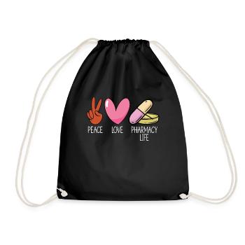 Pharmacy Technician Pharmacy Technician Gift - Drawstring Bag - black - Front