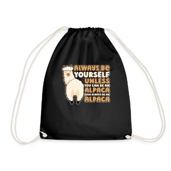 Always Be Yourself Unless You Can Be An Alpaca - Sac de sport léger - noir - Devant