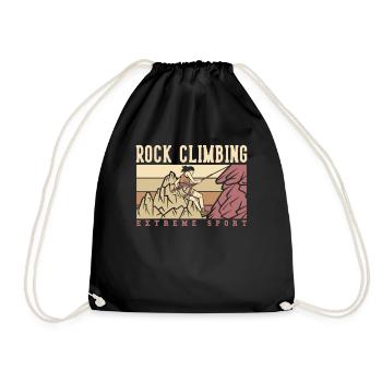 Rock Climbing Extreme Sport Escalade de vitesse - Sac de sport léger - noir - Devant