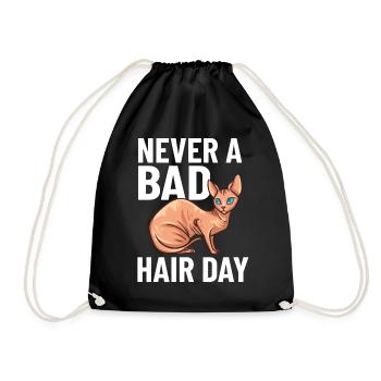 Sphynx Chat Sphinx Chaton sans poils Egypte - Sac de sport léger - noir - Devant