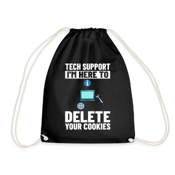 Support technique Assistance technique informatique Helpdesk - Sac de sport léger - noir - Devant