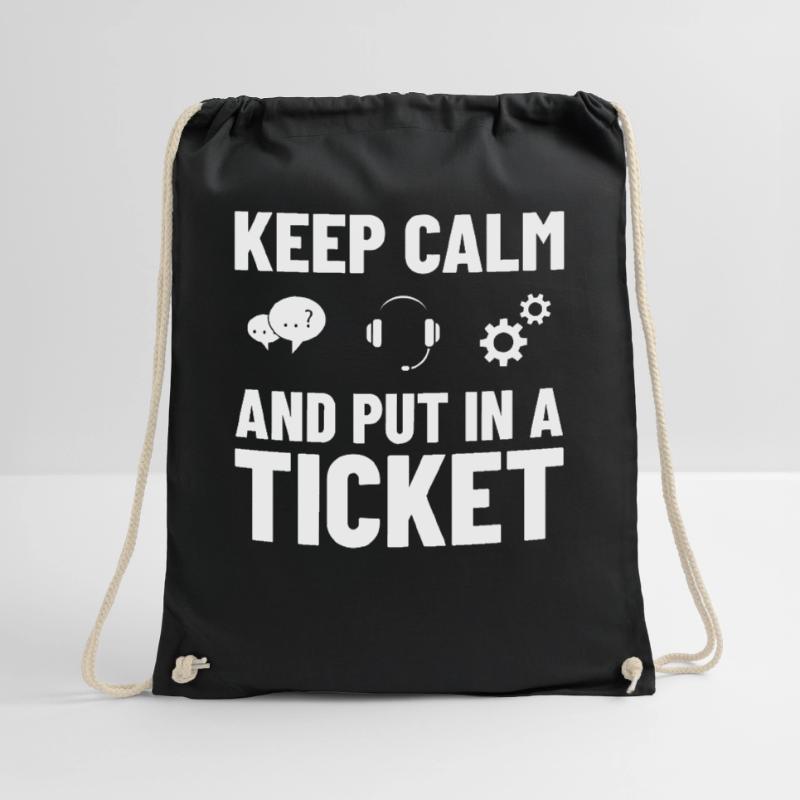 Tech Support IT Technical Assistance Helpdesk Drawstring Bag