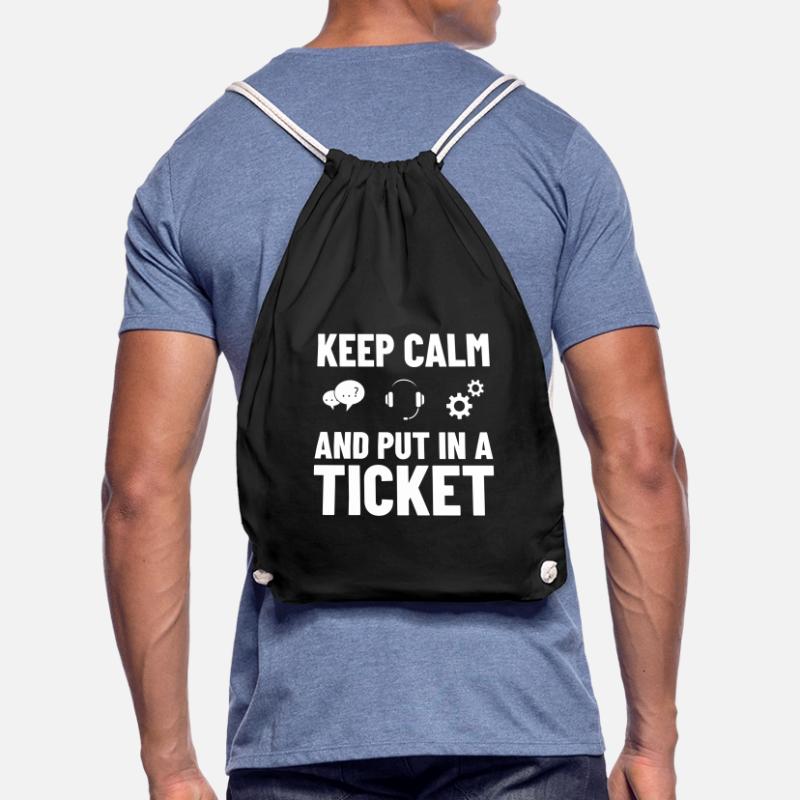Tech Support IT Technical Assistance Helpdesk Drawstring Bag