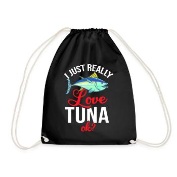 Thon rouge Pêcheur de thon rouge Grec - Sac de sport léger - noir - Devant