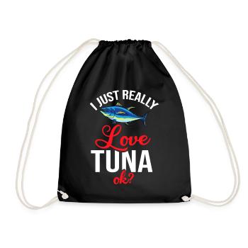 Thon rouge Pêcheur de thon rouge Grec - Sac de sport léger - noir - Devant