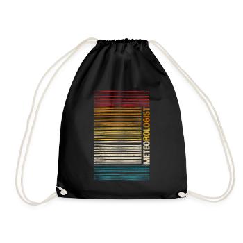 Meteorologist Weather Forecast - Drawstring Bag - black - Front