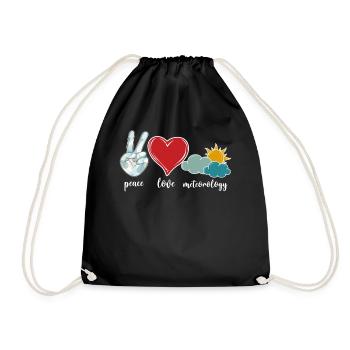 Meteorologist Weather Forecast - Drawstring Bag - black - Front