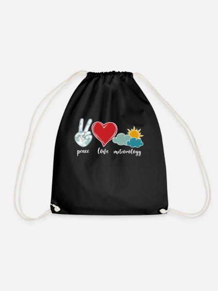Meteorologist Weather Forecast - Drawstring Bag - black