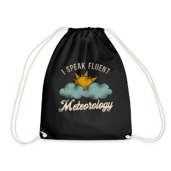 Meteorologist Weather Forecast - Drawstring Bag - black - Front