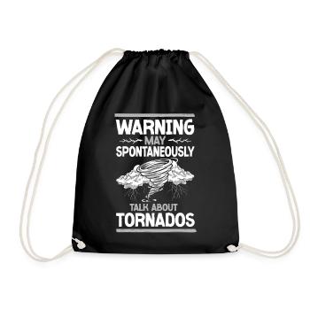 Storm Chaser Hurricane Meteorology - Turnbeutel - Schwarz - Vorne