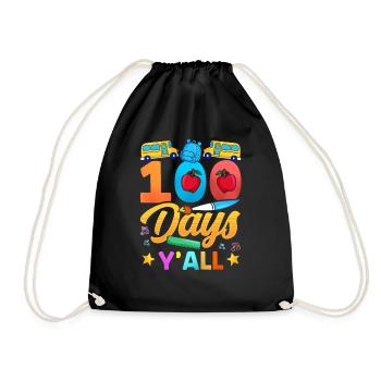 100 jours vous tous dictons équipe sweet drôle - Sac de sport léger - noir - Devant