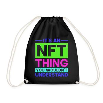 Crypto Art Non Fungible Token It's An NFT Thing - Drawstring Bag - black - Front