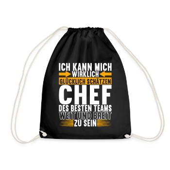 Abteilungsleiter Chef - Turnbeutel - Schwarz - Vorne