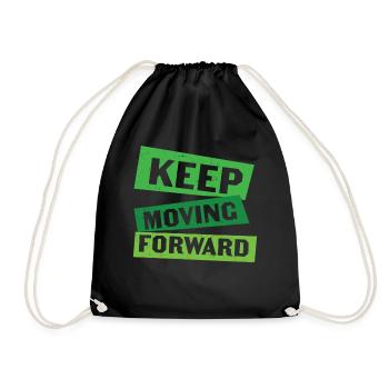Keep Moving Forward Mental Health - Drawstring Bag - black - Front