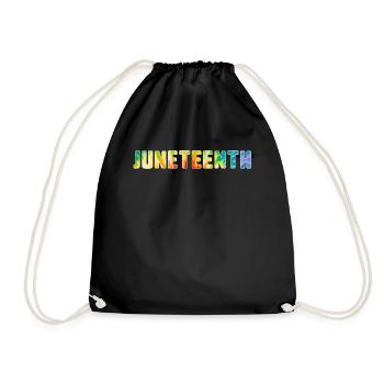 Juneteenth Shirt, BLM, Afro Femmes, Mélanine, - Sac de sport léger - noir - Devant