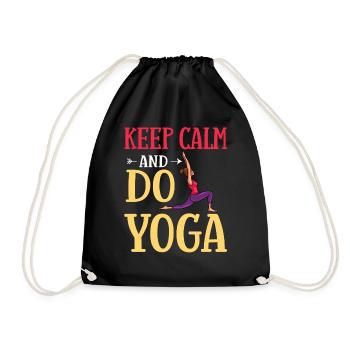 Yoga Licorne Débutant Entraînement Citations Méditation - Sac de sport léger - noir - Devant