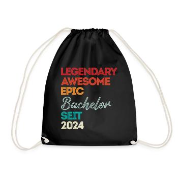 Bachelor 2024 Legendary Awesome Epic Seit 2024 - Turnbeutel - Schwarz - Vorne