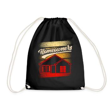 Homeowner Homeowner House Host - Drawstring Bag - black - Front