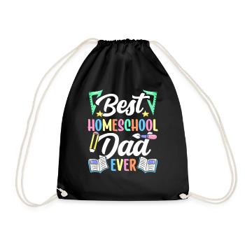 Bester Homeschool Papa Aller Zeiten Homeschooling - Turnbeutel - Schwarz - Vorne