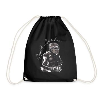Speed Junkie - Drawstring Bag - black - Front