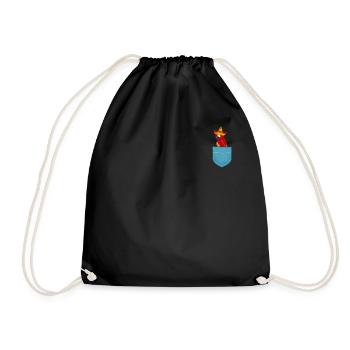 Perroquet Pocket Parrot Bird Drôle Perroquet - Sac de sport léger - noir - Devant