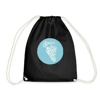 Grape - Drawstring Bag - black - Front
