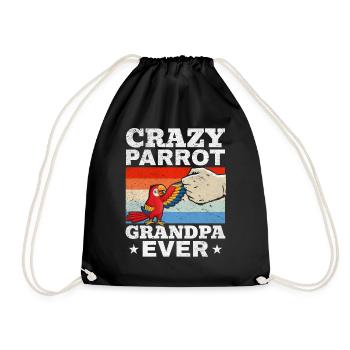 Crazy Parrot Grand-père Ever Parrot Bird Lovers - Sac de sport léger - noir - Devant