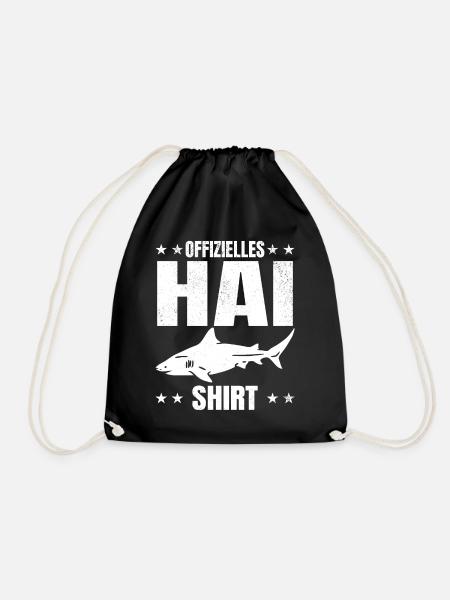 Hai - Offizielles Hai Shirt Haifisch Haifische Hai - Turnbeutel - Schwarz
