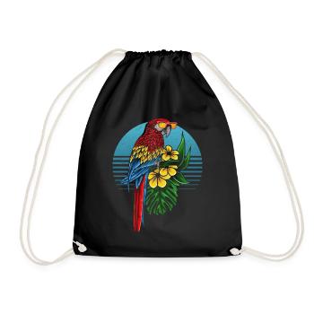 Drôle d’oiseau cockatiel oiseau perroquet oiseau - Sac de sport léger - noir - Devant