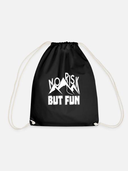 No Risk but fun - Turnbeutel - Schwarz