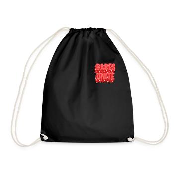 Feministisches Hemd, Babes Unite Pocket Print - Turnbeutel - Schwarz - Vorne
