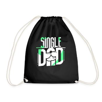 Père monoparental Parent seul Papa Papi - Sac de sport léger - noir - Devant