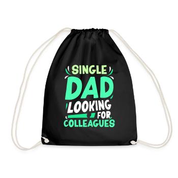 Père monoparental Addiction Collègues Papa Père - Sac de sport léger - noir - Devant