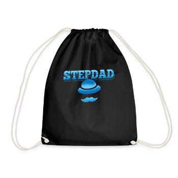 Stiefvater Stepdad Vatertag Stiefpapa - Turnbeutel - Schwarz - Vorne