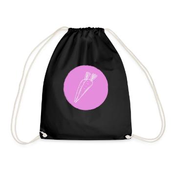 Carrot - Drawstring Bag - black - Front