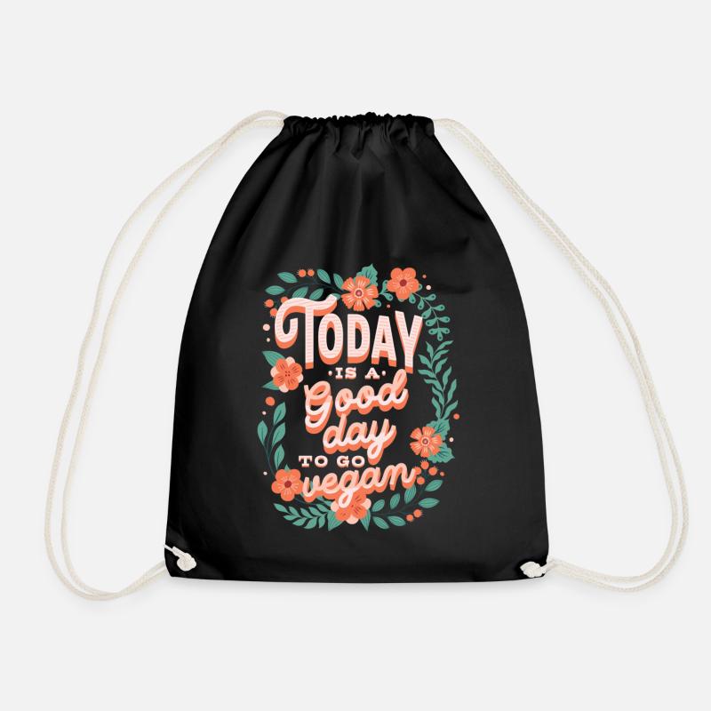 Today is a Good Day to go Vegan - Turnbeutel - Schwarz