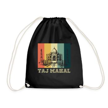 Taj Mahal India Palace South Asia - Drawstring Bag - black - Front