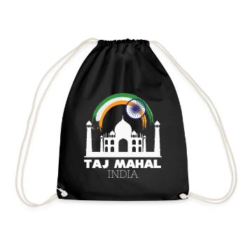Taj Mahal Palace India Tourist Asia - Drawstring Bag - black - Front