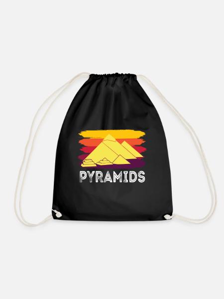 Gizeh Pyramide Ägypten Sphinx Anubis - Turnbeutel - Schwarz