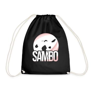 Sambo Trainer Martial Arts Martial Arts Training - Drawstring Bag - black - Front