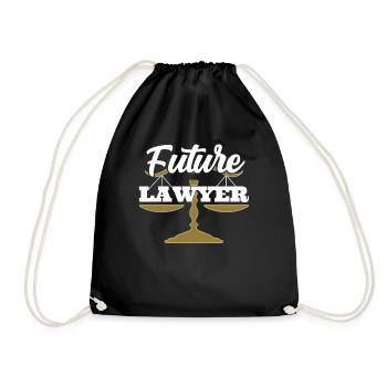 Future Lawyer Law Lawyer Lawyer - Drawstring Bag - black - Front