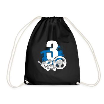 Contrôleur de jeu 3 ans Joueur vidéo - Sac de sport léger - noir - Devant
