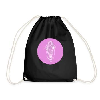 Corn - Drawstring Bag - black - Front